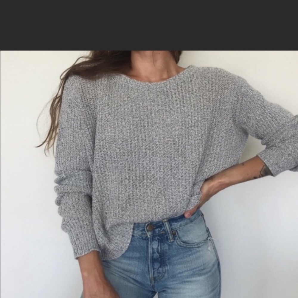 Grey Brandy Melville Knit Sweater